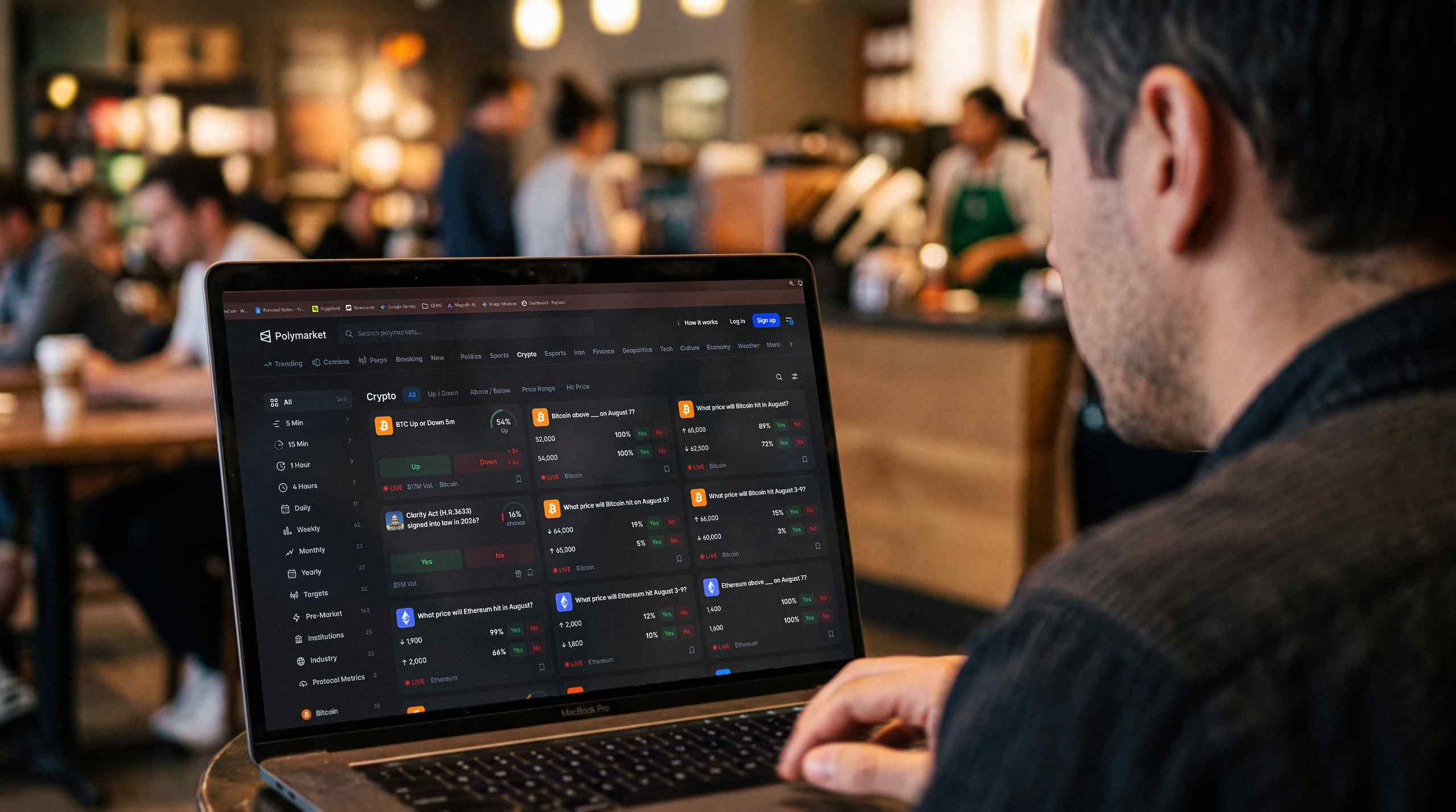 Prediction market laptop